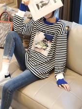 条子大版T，女装，姚贝尔