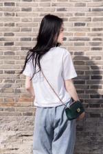 DG1908时尚简约刺绣小飞机百搭T，女装，L·H·X