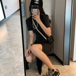 褶皱铜氨开叉裙,女装,XTZ style