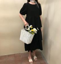 黑色蛋糕裙，女装，五和六季