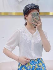 夏季新款工艺款小衫，女装，依洛菲