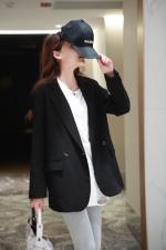 2021春季新款，气质纯色小西装，女装西装，欧佩琳