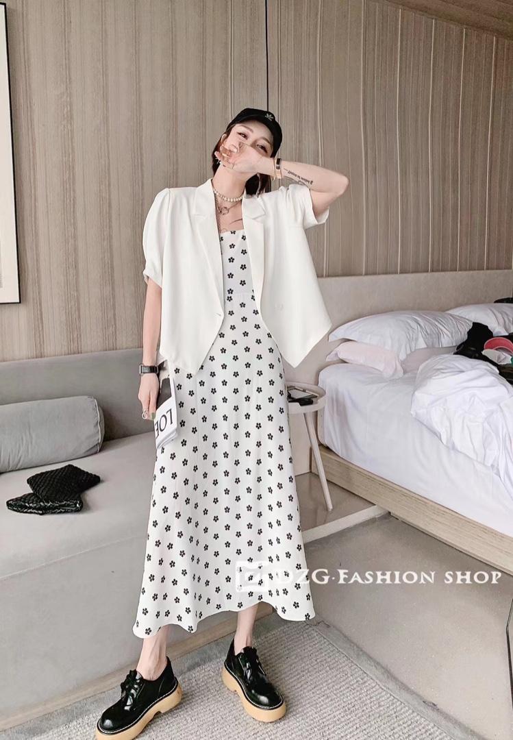 二件套连衣裙，女装连衣裙，秋莎明月