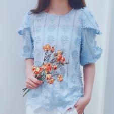 【现货】太阳花短袖三色两码，女装，嘉乐馨秀(8F)