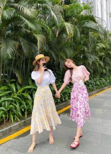 二件套花半裙系列，女装半身裙，艾丽贝儿