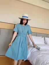 ［爱美欧］夏季新款收腰显瘦连衣裙，女装连衣裙，爱美欧