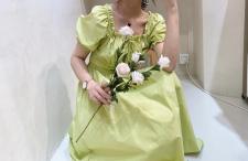 现货!甜美气质温柔风方领连衣裙，女装连衣裙，FUXINXIN 福歆歆