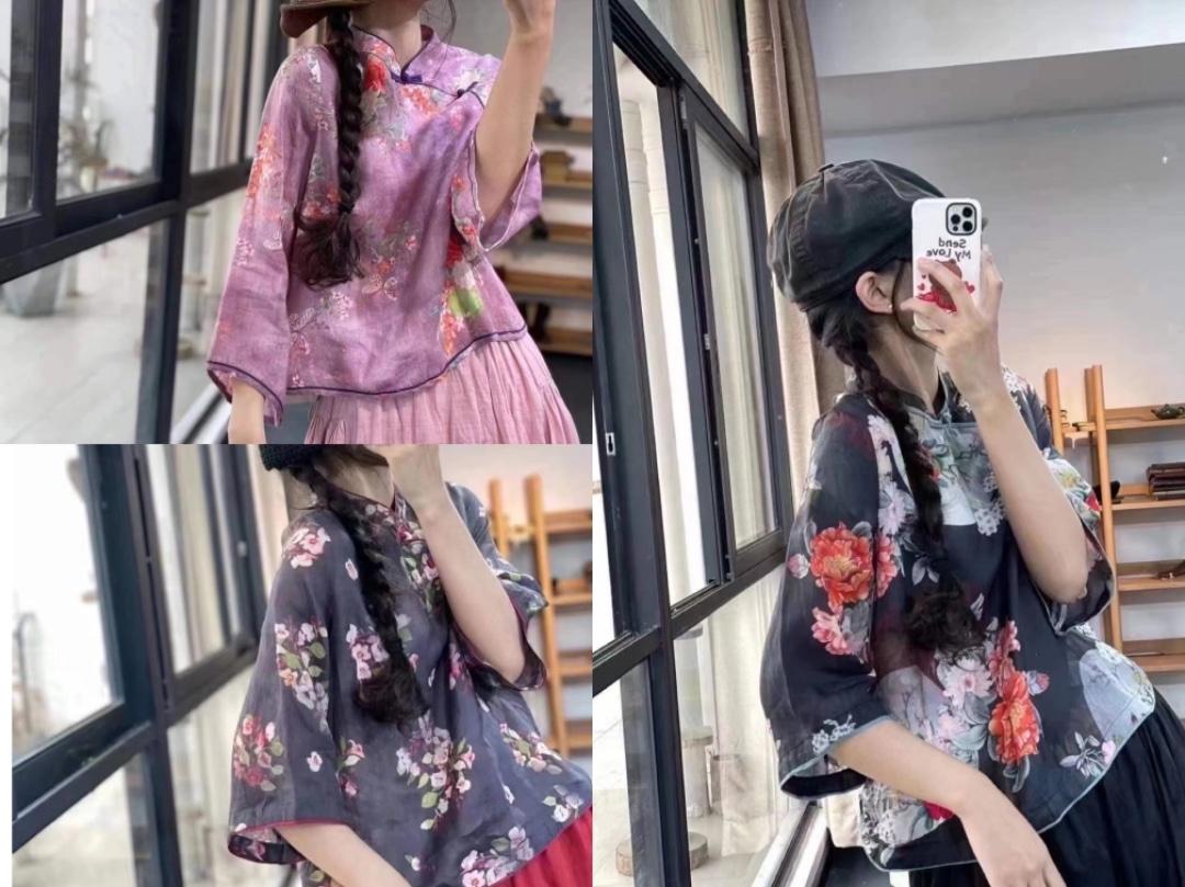 夏装新款，女装，古韵夕木
