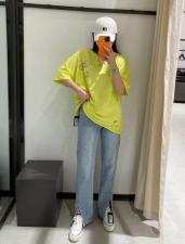 夏季新款笑脸T恤，女装T恤，郦歌贝妮