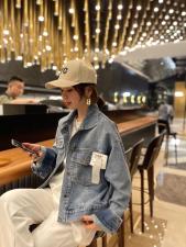 牛仔外套，女装，跳跳谷