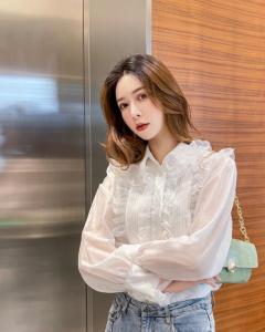 2021春夏新款 天丝衬衫 重工艺，女装衬衫，一浅浅+
