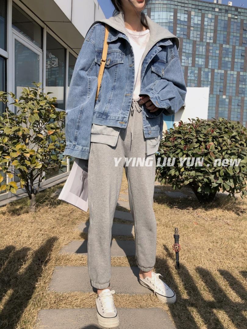 假两件牛仔外套，女装，迎盈柳韵