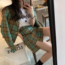1204格子套装，女装职业装，XTZ style
