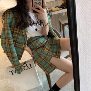 1204格子套装,女装职业装,XTZ style