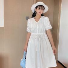【现货】夏季新款收腰韩版连衣裙，女装连衣裙，裴兔子