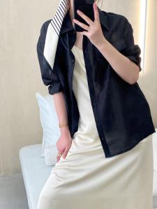 【现货】夏季新款 男友风简约防晒衫,女装,本白(2F)