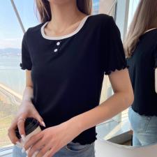 【现货】2021Tata-studio拼色T，女装，她她蜜制