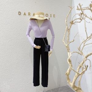 DR新款冰丝交叉上衣搭配百褶神裤套装！,女装职业装,DARA ROSE