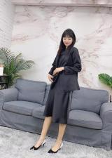 现货醋酸套装，女装职业装，艾涵