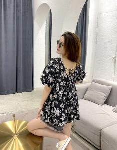 【现货】水墨印花上衣，女装，香榭丽舍