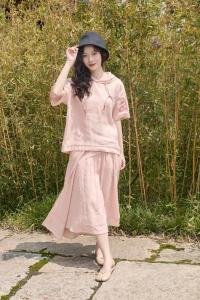 苎麻套装系列。,女装职业装,线象