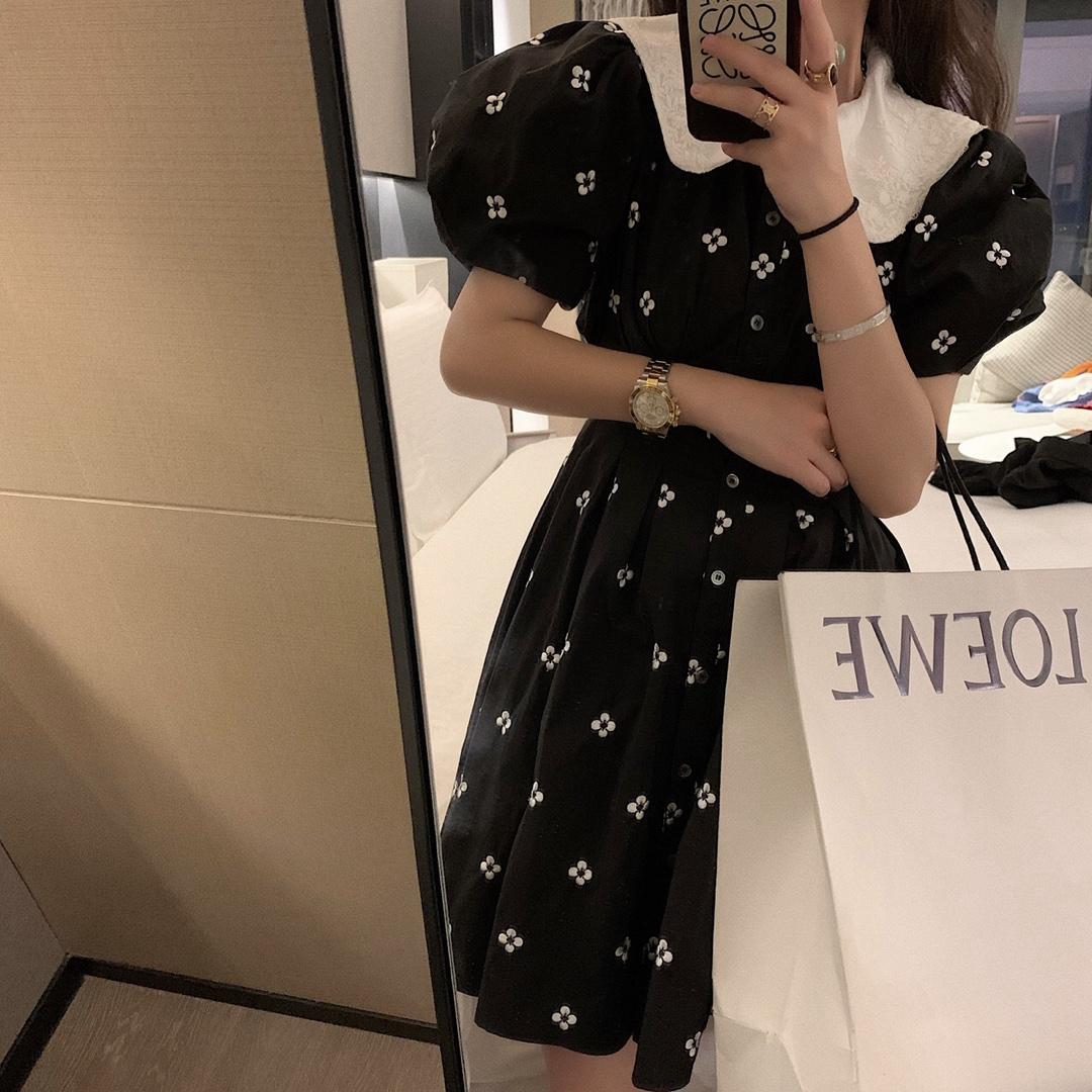 7981刺绣小黑裙，女装，XTZ style