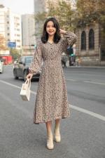 现货春装新款复古连衣裙长?，女装连衣裙，潮溢