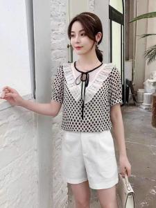 夏季新款 木耳边小衫,女装,田间晨露