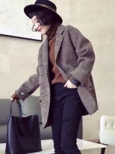 SL2081欧货西装领四粒扣百分百羊毛双面呢大衣，女装西装，L·H·X