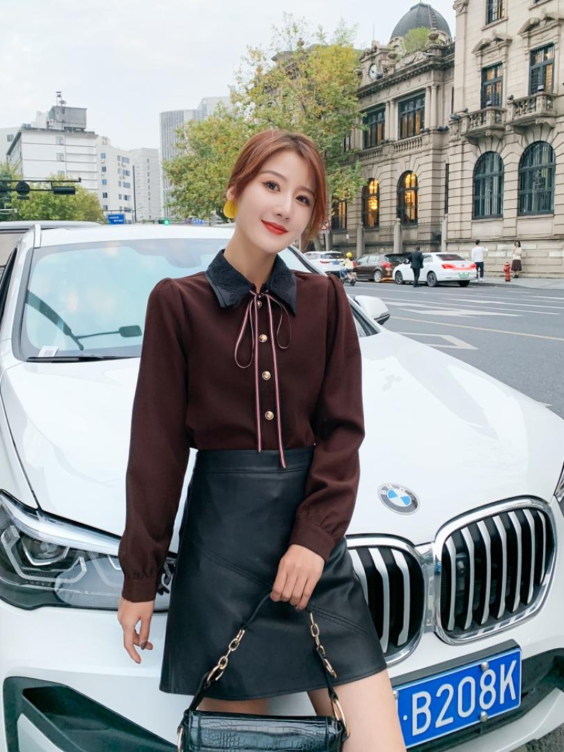 早春新款衬衣，精致，女装，米娜·丹怡