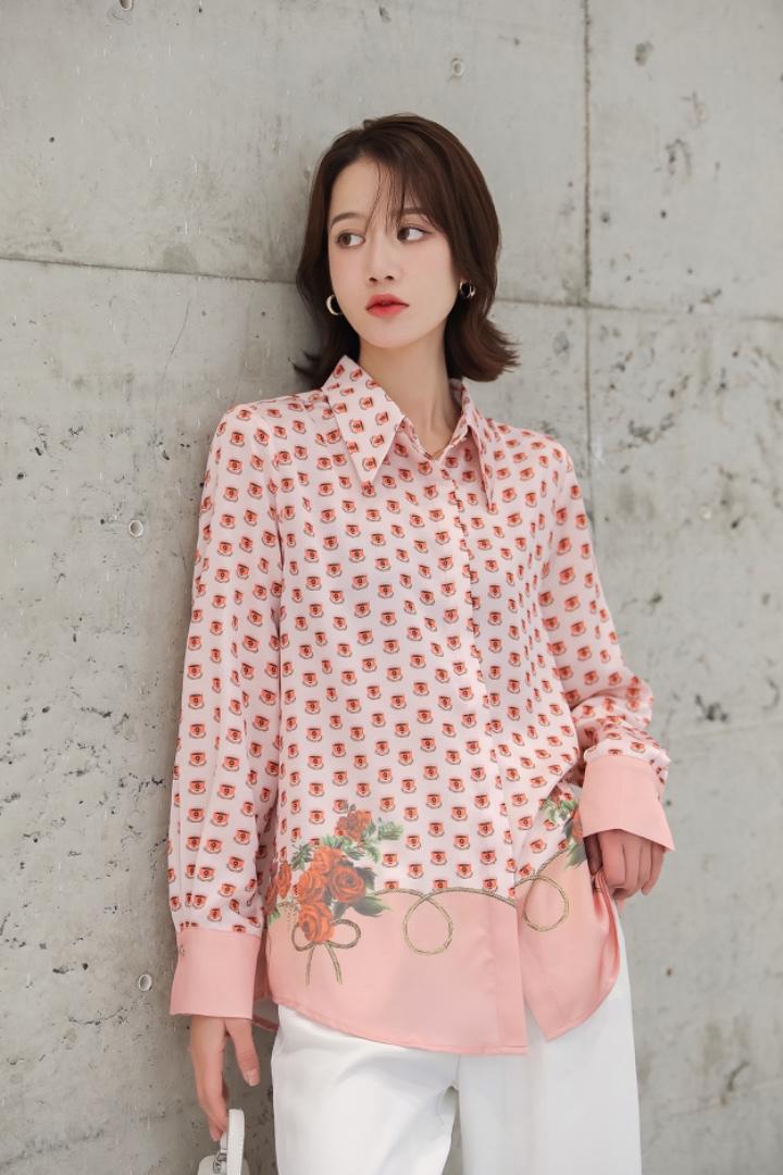 韩系定位花衬衣，女装，春花与熙南