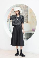 碎花套裙，女装，巴黎魅影