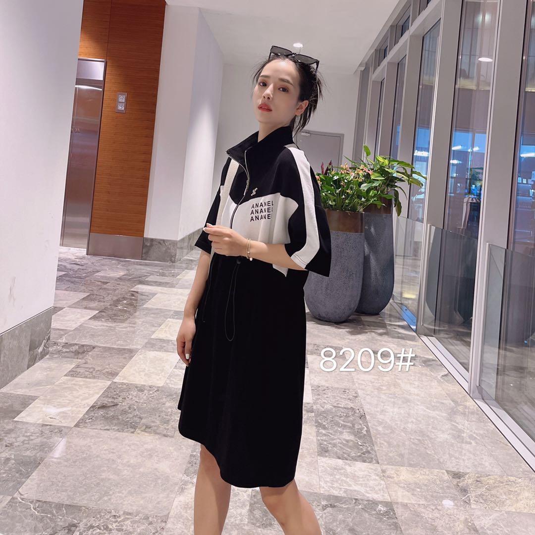 现货，夏季新款针织连衣裙，女装连衣裙，柏旺阁