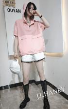 9070短袖帽衫，女装，俊泽.哈妮