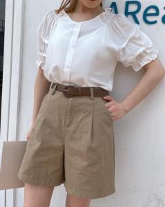 荷叶边小衫2021夏款,女装,朗蔻