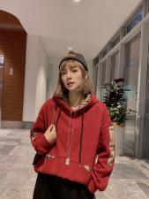 加绒加厚卫衣，女装卫衣/绒衫，柏旺阁