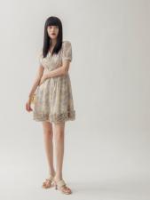 【现货】优雅雪纺连衣裙2012X3213，女装连衣裙，parfum labo