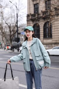 美美滴工装休闲水洗外套,女装,百变诱惑