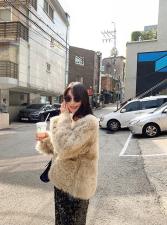 ZAF2014欧范可盐可甜百分百羊毛颗粒外套，女装，L·H·X