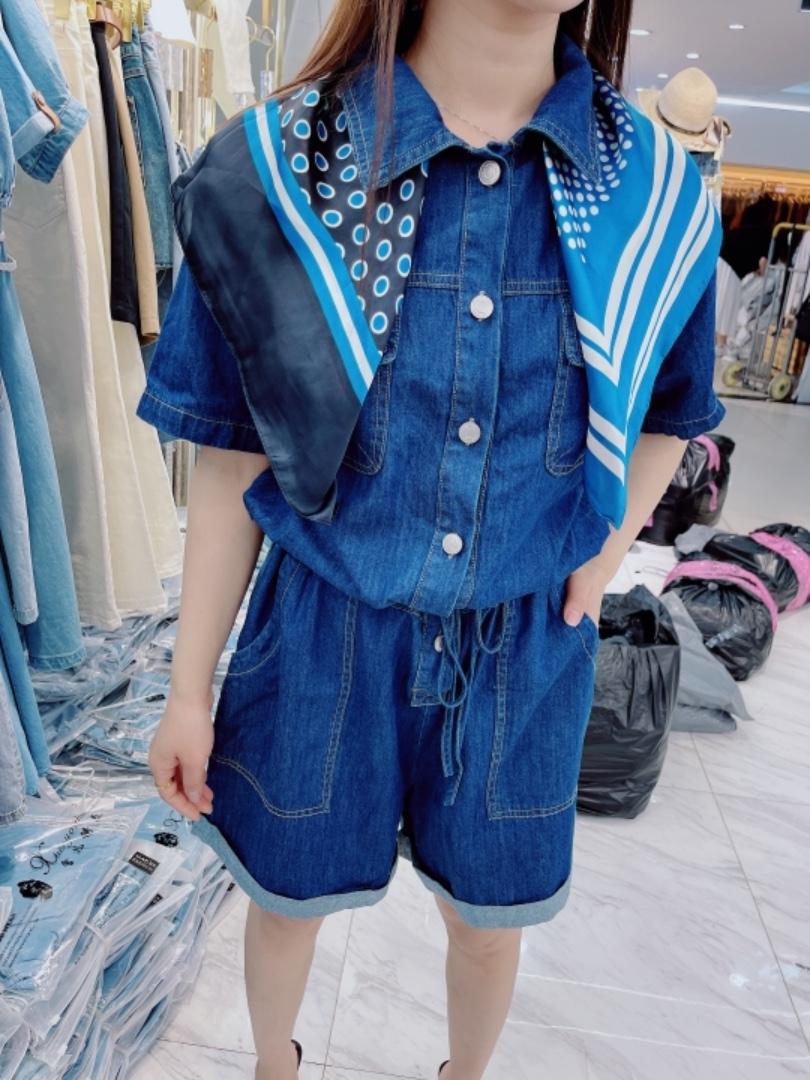 夏季牛仔连体裤，女装连体裤，雪儿诱惑