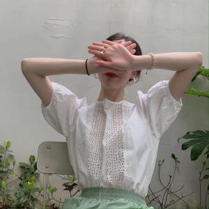 【现货】OURS.夏季新款 重工蕾丝拼接小衫,女装,OURS