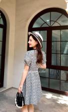 碎花改良版旗袍连衣裙，女装婚纱/旗袍/礼服，天使公主