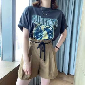 DG873新品时尚地球印花百搭T,女装,L·H·X