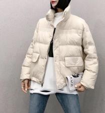 DG851韩版新款时尚立领保暖百分百羽绒服，女装羽绒服，L·H·X