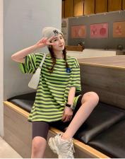 （现货）夏季新款，百搭条纹大版T，女装，小时代