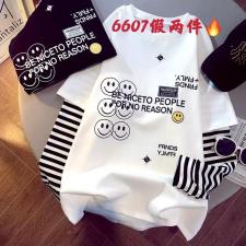 春款上新假两件T，女装，一杭