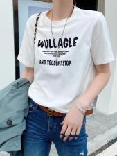 DG878时尚简约休闲风格字母印花百搭T，女装，L·H·X