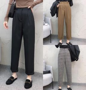秋冬毛料复合休闲裤,女装休闲裤,纽芮