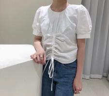 抽绳小衫，女装，EVE
