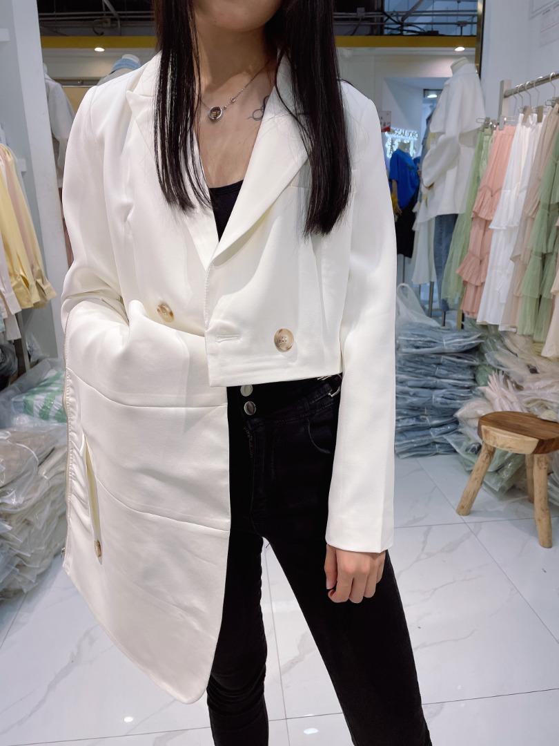 长短两穿西装外套，女装西装，迷吉meeggle